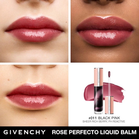 NWB! Givenchy Limited Edition Rose Perfecto Tinted Liquid Balm Duo Set - Picture 3 of 7